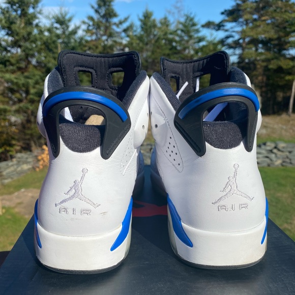 Jordan 6 Retro Sport Blue (2014) Mens 8.5 384664-107 Condition: 9/10 + OG box - Picture 4 of 7